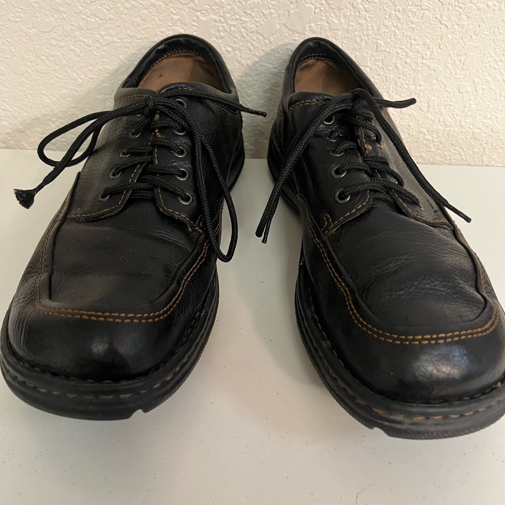 Born Black Leather Oxfords